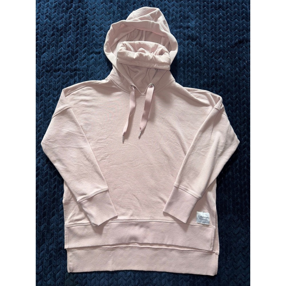 Calvin Klein Performance Hoodie‎ Pullover Drawstring Athleisure Pink Sz M